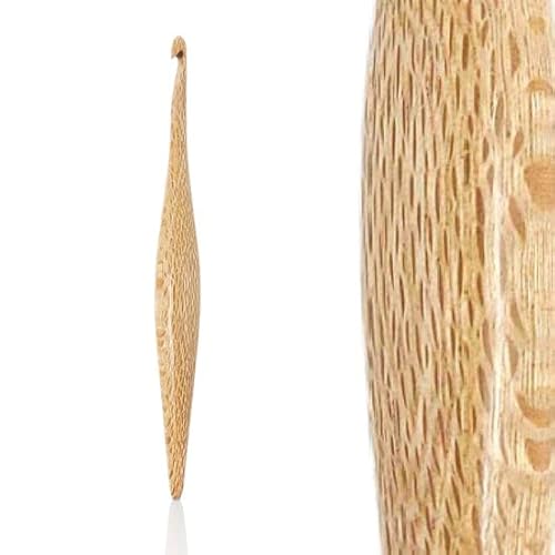 Furls Häkelnadel, Silberne Eiche, stromlinienförmiges Holz, Häkelnadeln, 17,8 cm (4,5 mm G+) von Furls Crochet