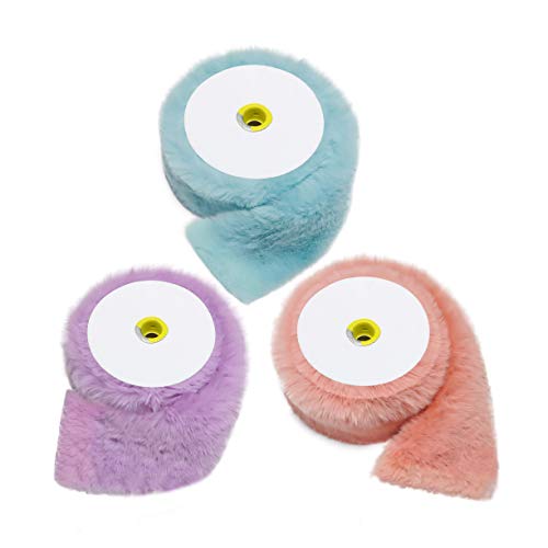 Furryvalley Kunstfell Bordüre 3pcs Kunstpelz des Fuchs Marderhunds Handarbeit Material fusseliger Schmuck für Hausschuhe Pantoffel Kragen Kuscheltier Dekoration 2 Yards Furryvalley Kunstfell Bordüre 3pcs Kunstpelz des Fuchs Marderhunds Handarbeit Material fusseliger Schmuck für Hausschuhe Pantoffel Kragen Kuscheltier Dekoration 2 Yards von Furryvalley