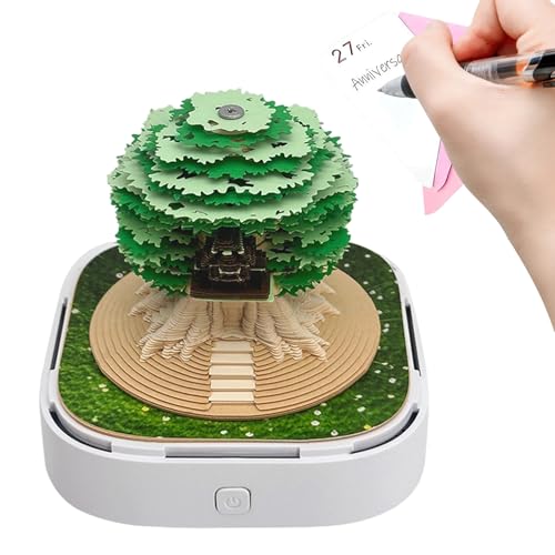 Furtryvl 3D Tischkalender 2026-3D Papier Kunst Abreißen 2026 Desktop Kalender - Kreativer Tagesplaner Notizblock für Studenten Erwachsene Familie Büro Home Study Tischplatte Weihnachten Geburtstag von Furtryvl