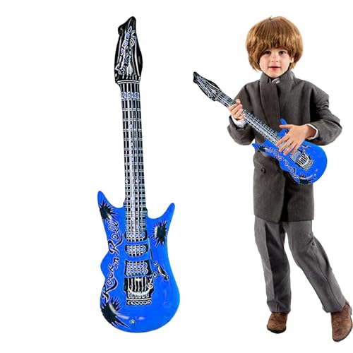 Furtryvl Blow-Up-Gitarren, aufblasbare Gitarren für Kinder - Aufblasen von Gitarreninstrumenten - Aufblasendes Gitarrenspielzeug für Kinder, lustige Musikinstrumente, aufblasbare Requisiten für die von Furtryvl