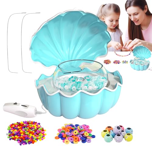 Furtryvl Perlen-Maschine, elektrischer Schalen-Spinner in Muschelform, automatischer Schmuckhersteller, USB-Aufladung, verstellbare Perlenmaschine für Halskette, Erwachsene, Kinder, Freunde Furtryvl Perlen-Maschine, elektrischer Schalen-Spinner in Muschelform, automatischer Schmuckhersteller, USB-Aufladung, verstellbare Perlenmaschine für Halskette, Erwachsene, Kinder, Freunde von Furtryvl