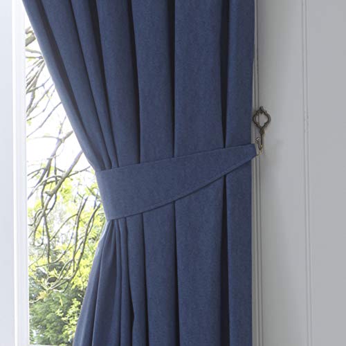 Fusion Dijon Raffhalter, 1 Paar, Baumwolle, Navy, 66 cm von Fusion