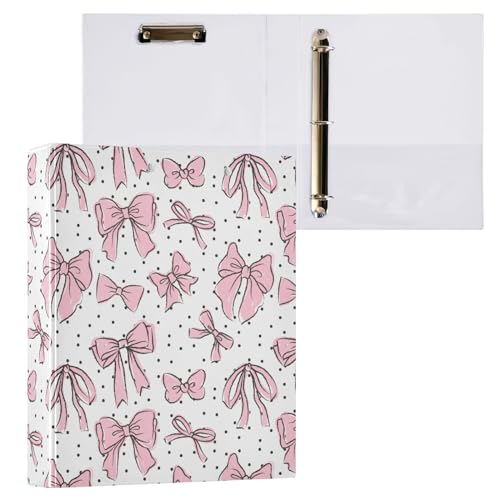 3-Ringbuch mit 3 Ringen, 3,8 cm, dekorativer D-Ringordner mit Klemmbrett und 3 transparenten Taschen, hält 200 Blatt A4-Papier, wasserdichte Ordner für Schule, Zuhause, Büro 3-Ringbuch mit 3 Ringen, 3,8 cm, dekorativer D-Ringordner mit Klemmbrett und 3 transparenten Taschen, hält 200 Blatt A4-Papier, wasserdichte Ordner für Schule, Zuhause, Büro von Fustylead