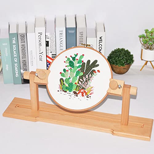 Verstellbarer Stickständer, Kreuzstich-Bodenständer aus Buchenholz, um 360 Grad gedrehter Stickrahmen für Stickrahmen Hoop-Halter für Handarbeit und Needlepoint Craft ,Einstellbare Größe: 0 cm-38,5 cm Verstellbarer Stickständer, Kreuzstich-Bodenständer aus Buchenholz, um 360 Grad gedrehter Stickrahmen für Stickrahmen Hoop-Halter für Handarbeit und Needlepoint Craft ,Einstellbare Größe: 0 cm-38,5 cm von Futchoy