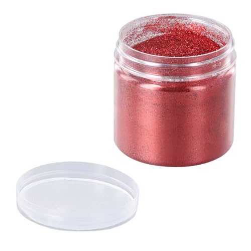 Rot Glitzerpulver, Schimmernder Glitzerpuder, Glitzer-Pulver zum Basteln, Red Glitter Fine, 0.2mm Fine Glitzerpulver, Basteln Glitzerpuder, 100 g/3,53 oz Feiner Rotglitzer für Haare Face Eye Nail Rot Glitzerpulver, Schimmernder Glitzerpuder, Glitzer-Pulver zum Basteln, Red Glitter Fine, 0.2mm Fine Glitzerpulver, Basteln Glitzerpuder, 100 g/3,53 oz Feiner Rotglitzer für Haare Face Eye Nail von Futuhada