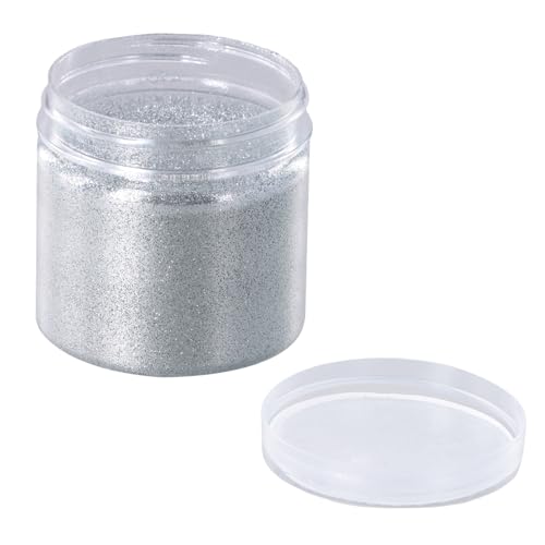 Silber Glitzerpulver, Schimmernder Glitzerpuder, Glitzer-Pulver zum Basteln, Silver Glitter Fine, 0.2mm Fine Glitzerpulver, Basteln Glitzerpuder, 100 g/3,53 oz Feiner Silberglitzer für Face Eye Nail Silber Glitzerpulver, Schimmernder Glitzerpuder, Glitzer-Pulver zum Basteln, Silver Glitter Fine, 0.2mm Fine Glitzerpulver, Basteln Glitzerpuder, 100 g/3,53 oz Feiner Silberglitzer für Face Eye Nail von Futuhada