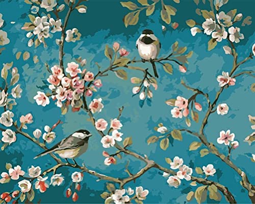 Fuumuui Malen Nach Zahlen Erwachsene und Kinder Anfänger Gemälde inklusive Pinsel und Acrylfarben 40 x 50 cm - Landschaft, Blumen und Vögel Fuumuui Malen Nach Zahlen Erwachsene und Kinder Anfänger Gemälde inklusive Pinsel und Acrylfarben 40 x 50 cm - Landschaft, Blumen und Vögel von Fuumuui