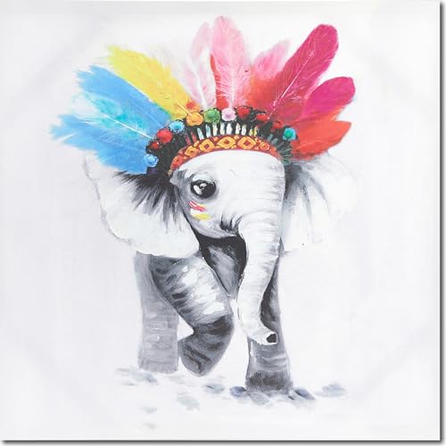 Fuumuui Malen Nach Zahlen Erwachsene und Kinder Anfänger Gemälde inklusive Pinsel und Acrylfarben 40 x 50 cm - Tiere, Baby Elefant Fuumuui Malen Nach Zahlen Erwachsene und Kinder Anfänger Gemälde inklusive Pinsel und Acrylfarben 40 x 50 cm - Tiere, Baby Elefant von Fuumuui
