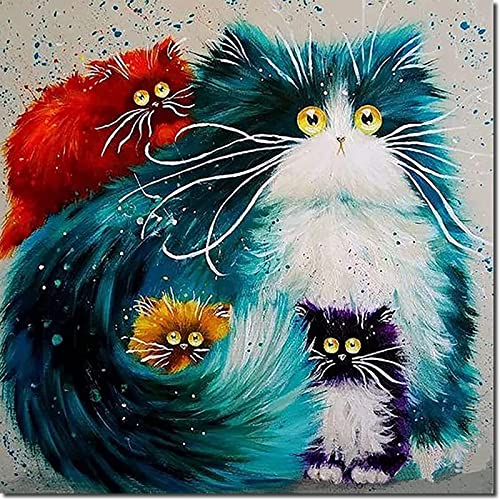 Fuumuui Malen Nach Zahlen Erwachsene und Kinder Anfänger Gemälde inklusive Pinsel und Acrylfarben 40 x 50 cm - Tiere, Katzen Fuumuui Malen Nach Zahlen Erwachsene und Kinder Anfänger Gemälde inklusive Pinsel und Acrylfarben 40 x 50 cm - Tiere, Katzen von Fuumuui