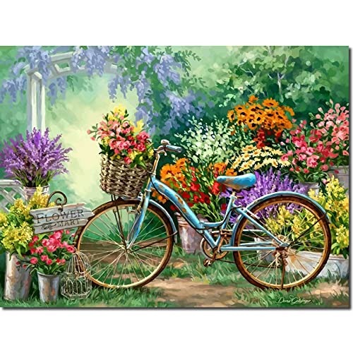 Fuumuui Malen Nach Zahlen Erwachsene und Kinder Anfänger inklusive Pinsel und Acrylfarben 40 x 50 cm - Landschaft, Blumen und Fahrrad Fuumuui Malen Nach Zahlen Erwachsene und Kinder Anfänger inklusive Pinsel und Acrylfarben 40 x 50 cm - Landschaft, Blumen und Fahrrad von Fuumuui