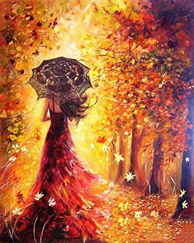 Fuumuui Malen Nach Zahlen Erwachsene und Kinder Anfänger Gemälde inklusive Pinsel und Acrylfarben 40 x 50 cm - Frau, Rotes Kleid Mädchen Fuumuui Malen Nach Zahlen Erwachsene und Kinder Anfänger Gemälde inklusive Pinsel und Acrylfarben 40 x 50 cm - Frau, Rotes Kleid Mädchen von Fuumuui