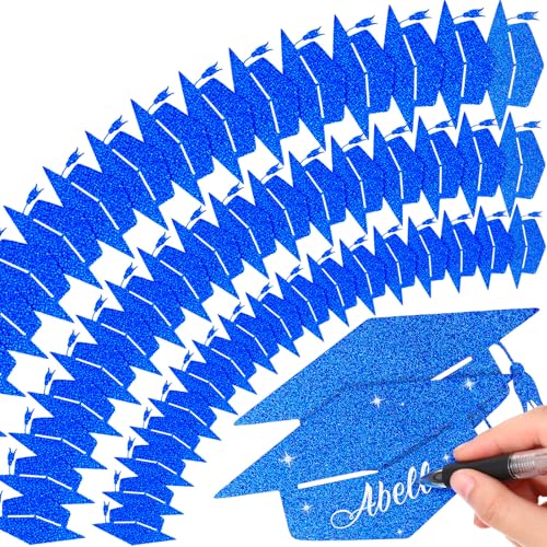 Fuutreo 120 Stück Glitzer-Abschlusskappen, Abschlusskappen, Glitzerkappen, Konfetti, Congrats Grad, Papieranhänger, verschiedene Größen für Klasse 2025, DIY, Handwerk, Pinnwand, Schule, Partyzubehör Fuutreo 120 Stück Glitzer-Abschlusskappen, Abschlusskappen, Glitzerkappen, Konfetti, Congrats Grad, Papieranhänger, verschiedene Größen für Klasse 2025, DIY, Handwerk, Pinnwand, Schule, Partyzubehör von Fuutreo