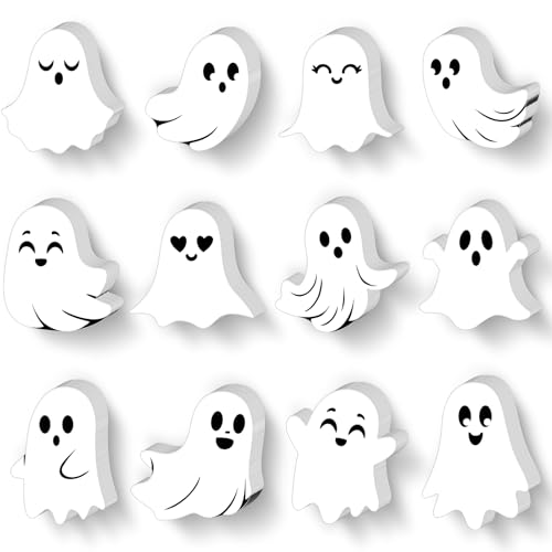 Fuutreo 360 Stück Halloween-Geister-Pinnwand-Ausschnitte, niedliche Geister-Papierausschnitte, Halloween, Klassenzimmer-Dekorationen, DIY-Handwerk für Lehrer, Studenten, Partyzubehör, Wanddekoration Fuutreo 360 Stück Halloween-Geister-Pinnwand-Ausschnitte, niedliche Geister-Papierausschnitte, Halloween, Klassenzimmer-Dekorationen, DIY-Handwerk für Lehrer, Studenten, Partyzubehör, Wanddekoration von Fuutreo
