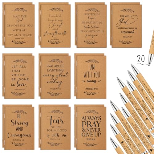 Fuutreo 40 Stück christliche Geschenk-Notizbücher Bibelvers Gebet Tagebücher Religiöses inspirierendes Notizbuch Schrift Sonntag Schule Mini Pocket Notizblock Bibel Kugelschreiber Kirche Christliche Fuutreo 40 Stück christliche Geschenk-Notizbücher Bibelvers Gebet Tagebücher Religiöses inspirierendes Notizbuch Schrift Sonntag Schule Mini Pocket Notizblock Bibel Kugelschreiber Kirche Christliche von Fuutreo