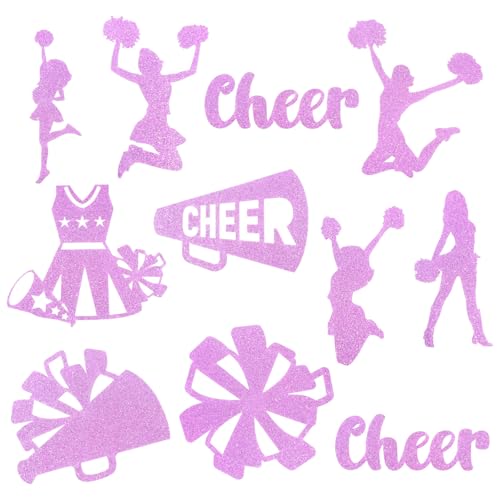 Fuutreo Cheerleader-Glitzer-Ausschnitte, Cheerleader-Themenparty-Dekorationen, doppelseitige Cheerleader-Papierausschnitte, Tags, Topper, Cheerleader-Partyzubehör für Frauen und Mädchen, Geschenke Fuutreo Cheerleader-Glitzer-Ausschnitte, Cheerleader-Themenparty-Dekorationen, doppelseitige Cheerleader-Papierausschnitte, Tags, Topper, Cheerleader-Partyzubehör für Frauen und Mädchen, Geschenke von Fuutreo