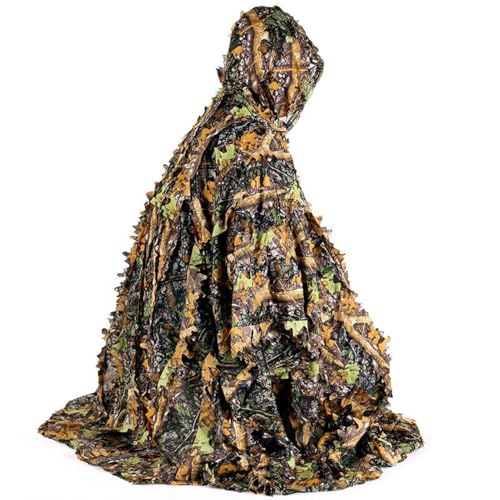 Ghillie Suit, 3D Tarnanzug Dschungel Leafy Suit Für Die Jagd, Outdoor 3D Blätter Camouflage, Tarnkleidung Für Camping Outdoor Wildlife Fotografie Ghillie Suit, 3D Tarnanzug Dschungel Leafy Suit Für Die Jagd, Outdoor 3D Blätter Camouflage, Tarnkleidung Für Camping Outdoor Wildlife Fotografie von Fuuxtci