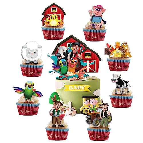25 Stück Lai Granja De Zenoon Kuchendekorationen Cupcake-Topper, Lai Granja De Zenoon Geburtstagsparty-Dekoration, Kuchendekorationen für Lai Granja De Zenoon Partyzubehör von Fuyhiuous