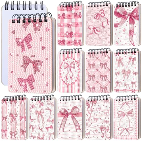 Fuyoooo 12 Pcs Pink Bow Diamond Painting Notebook DIY Coquette Bow Cover Notebook Diamond Art Kits Notepad 5D Coquette Journal Art Accessories for Adults Crafts Sketchbook with Tools Gift Fuyoooo 12 Pcs Pink Bow Diamond Painting Notebook DIY Coquette Bow Cover Notebook Diamond Art Kits Notepad 5D Coquette Journal Art Accessories for Adults Crafts Sketchbook with Tools Gift von Fuyoooo