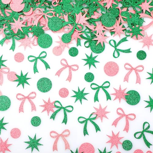 Fuyoooo 240 Stück rosa und grüne Party-Tischdekorationen, Hexe und Prinzessin, Tischkonfetti, grüne Hexe, Partyzubehör, Schleifenkonfetti, magische Themen-Dekorationen für Babyparty Fuyoooo 240 Stück rosa und grüne Party-Tischdekorationen, Hexe und Prinzessin, Tischkonfetti, grüne Hexe, Partyzubehör, Schleifenkonfetti, magische Themen-Dekorationen für Babyparty von Fuyoooo