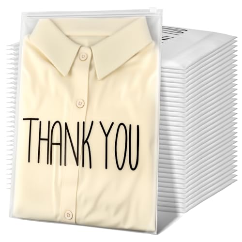 Fuyoooo Kleiderverpackungstaschen, mattiert, mit Reißverschluss, Plastikbeutel, 100 Stück, 25,4 x 33 cm, für Dankesversand, T-Shirt, 3 mm, transparent, für kleine Geschäftshemden, Kleidung, Verpackung Fuyoooo Kleiderverpackungstaschen, mattiert, mit Reißverschluss, Plastikbeutel, 100 Stück, 25,4 x 33 cm, für Dankesversand, T-Shirt, 3 mm, transparent, für kleine Geschäftshemden, Kleidung, Verpackung von Fuyoooo