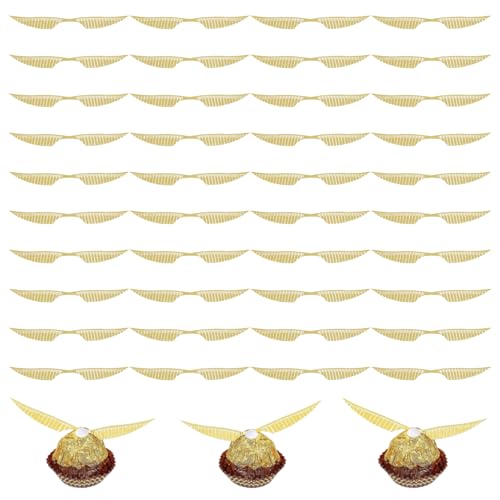 40 Pièces Gold Golden Flügel Kuchen Deko Stück Magical Tortendeko Magic Theme Inspiriert Tortenaufleger für Junge Mädchen Party Dekoration Dekoration Hexe aus Schokolade Cupcake Topper Gold glänzend F 40 Pièces Gold Golden Flügel Kuchen Deko Stück Magical Tortendeko Magic Theme Inspiriert Tortenaufleger für Junge Mädchen Party Dekoration Dekoration Hexe aus Schokolade Cupcake Topper Gold glänzend F von FuzlPnag
