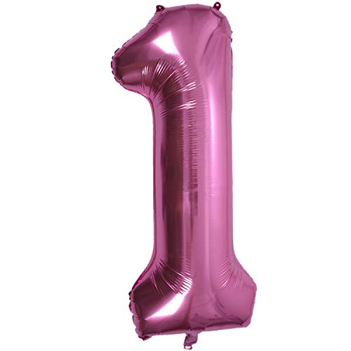 Fvoagaou 40 -Stellen-Zahl-Folien-Ballone Helium-Ballon Aufblasbarer Ballon Verbindung Hochzeitstag-Partei-Rosa 1 von Fvoagaou