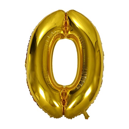 Fvoagaou 40 Stellige Anzahl Folienballons Heliumballon Aufblasbaren Ballon Ehe Hochzeitstag Party Gold 0 von Fvoagaou