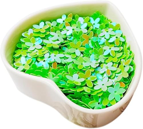 20 g große lose Pailletten, Perlen, 10 mm, grüne Kunststoff-Pailletten, Pflaumenblüte, lose Pailletten für Scrapbooking, Nähen, Kleider, Bühnendekorationen 20 g große lose Pailletten, Perlen, 10 mm, grüne Kunststoff-Pailletten, Pflaumenblüte, lose Pailletten für Scrapbooking, Nähen, Kleider, Bühnendekorationen von Fxionicon