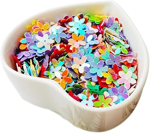 20 g lose Pailletten, Blumen, 10 mm, gemischte Farben, Kunststoff, Pflaumenblüte, lose Pailletten für Scrapbooking, Nähen, Kleider, Bühnendekorationen 20 g lose Pailletten, Blumen, 10 mm, gemischte Farben, Kunststoff, Pflaumenblüte, lose Pailletten für Scrapbooking, Nähen, Kleider, Bühnendekorationen von Fxionicon