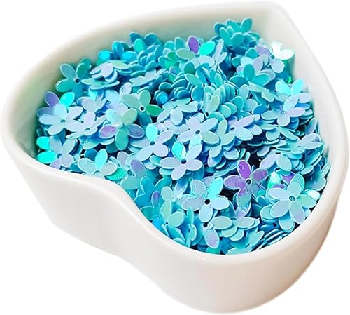 20 g lose Pailletten in Blumenform, 10 mm, hellblau, Kunststoff, Pflaumenblüte, lose Pailletten für Scrapbooking, Nähen, Kleider, Bühnendekorationen 20 g lose Pailletten in Blumenform, 10 mm, hellblau, Kunststoff, Pflaumenblüte, lose Pailletten für Scrapbooking, Nähen, Kleider, Bühnendekorationen von Fxionicon