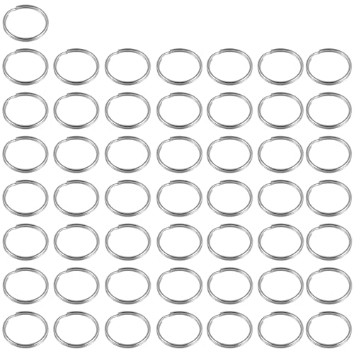 50 Stück Spaltringe, Edelstahl-Schlüsselring-Reifen, runde Biegeringe für Handwerk und DIY-Kunst, 18 mm 50 Stück Spaltringe, Edelstahl-Schlüsselring-Reifen, runde Biegeringe für Handwerk und DIY-Kunst, 18 mm von Fxionicon