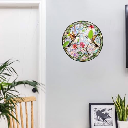 Acryl-Fensterornament zum Aufhängen, farbwechselnde Kettendekoration für Veranda, Terrasse und sonnenbeschienene Räume | Reflektierendes Sommerkunstwerk ​​ Metall Deko Wand​​ (Green, 20cm) von Fycakly
