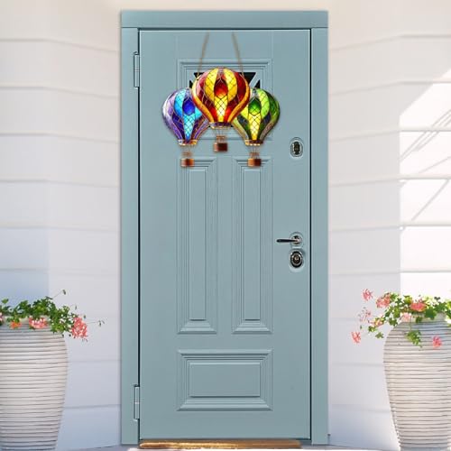 Bunte Heißluftballon-Partydekorationen, Quasten und Schnüre für Geburtstag, Hochzeit, Abschlussfeier ​​ Wanddeko Tierdesign​​ (Gold, One Size) von Fycakly