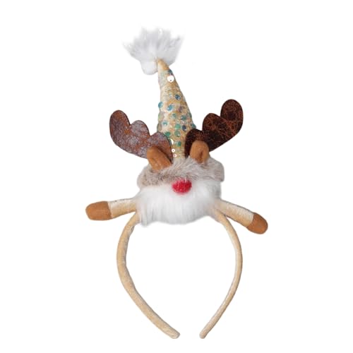 Fycakly Accessoires Feiertags-Stirnband mit Hut für die Neujahrsfeier (C, 19x19x2cm) von Fycakly