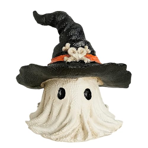Fycakly Halloween Dekorationen Desktop Ornament Harz Handwerk Für Home Party Hexe Hut Zubehör (A, 5.8cm) von Fycakly