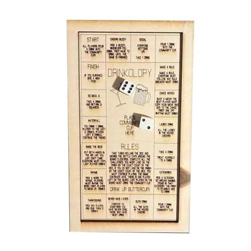 Fycakly Hochzeit Accessoires Das Trinkspiel „Don't Go Home Tonight“ sorgt bei jeder Zusammenkunft oder Party für Spannung (Beige, 15 * 12cm) von Fycakly