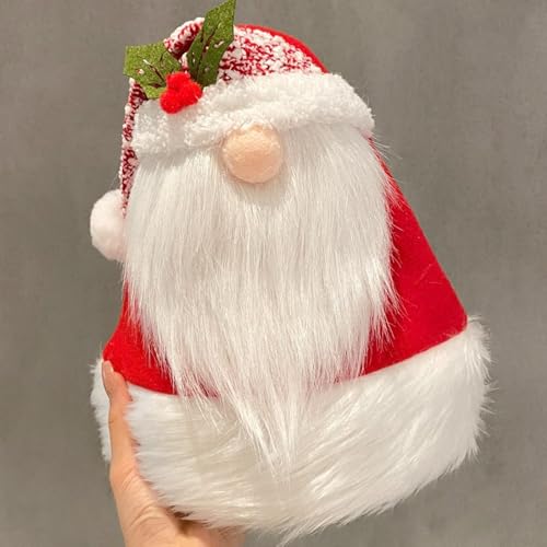 Fycakly Hochzeit Party Zubehör Süße Weihnachtsmütze für Kinder und Erwachsene Weihnachtsmannmützen & Schneemann-Kostümzubehör (B, 31.5X44cm) von Fycakly