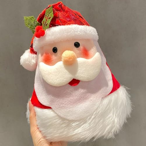 Fycakly Hochzeit Party Zubehör Süße Weihnachtsmütze für Kinder und Erwachsene Weihnachtsmannmützen & Schneemann-Kostümzubehör (C, 31.5X44cm) von Fycakly