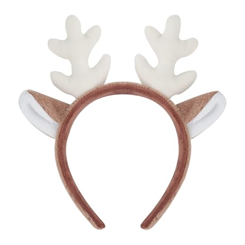 Fycakly Hochzeit Party Zubehör Weihnachtsstirnband, Rentier-Stirnband, Ohren-Haar-Accessoires, Pie-Kopfbedeckung, Kinder-Anzieh-Requisiten (B, 25X23X3CM) von Fycakly