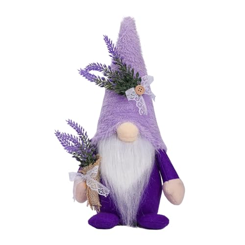 Fycakly Lila GNOME Puppe GNOME Puppe Nette Tischdekoration Schreibtischdekoration (A, 31cm) von Fycakly