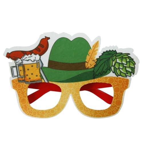 Fycakly Mode Oktoberfest Brille Sommer Stil Oktober Party PROM Dekorative Prop Brille ​​ Oktoberfest Shirt Damen​​ (Green, M) von Fycakly