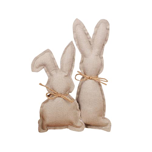 Fycakly Osterhasen-Dekostoff Partydeko Hasen-Deko-Gesteck ​​ Klassische Stofftiere Kinder​​ (Khaki, One Size) von Fycakly