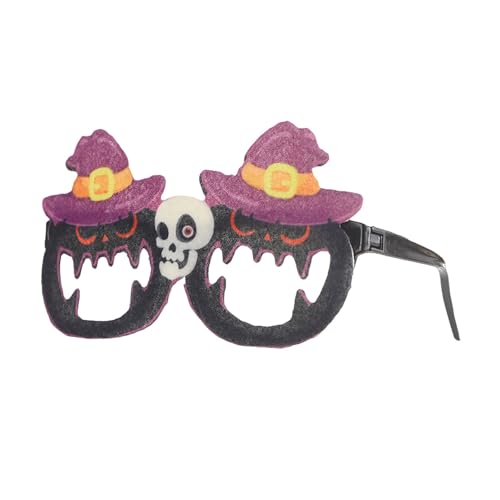Fycakly Party Accessoires Feiertage! Festliche Halloween-Brille mit Weihnachtsthema, verrückte Partybrille für saisonale Feierlichkeiten, einzigartiges Kostümzubehör (D, 14X10X2CM) von Fycakly