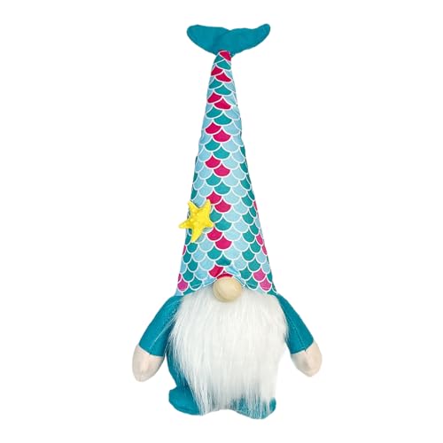 Fycakly Sommerzwerg-Puppe mit Ozean-Motiven, Tischdekoration für Feiertage, Partys und Zuhause, niedlich und designt für Strand- Tropenfeiern Bürodekoration (A, 38. 1cm) von Fycakly