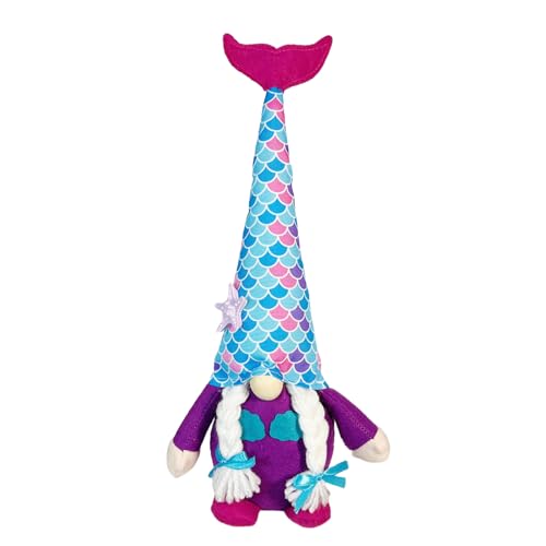 Fycakly Sommerzwerg-Puppe mit Ozean-Motiven, Tischdekoration für Feiertage, Partys und Zuhause, niedlich und designt für Strand- Tropenfeiern Bürodekoration (B, 38. 1cm) von Fycakly