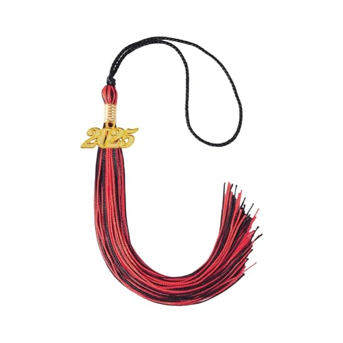 Hängedeko Outdoor Abschlussquaste für und Party Dekorative Doktorandenkappe Ornament Abschlusskappe Zubehör Polyestermaterial 40 cm Länge für Feiern (D, One Size) von Fycakly
