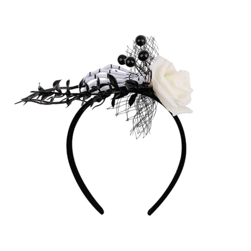 Party Accessoires Halloween Stirnband Party Dekorationen Kunststoff Haar Zubehör Für Frauen Männer Kinder Kostüm Urlaub Feier (A, 18x18x6cm) von Fycakly