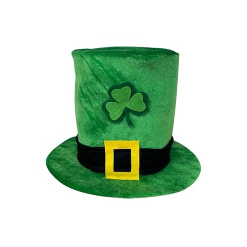 Party Accessoires Lustig Irish Festival Patrick Party Grüner Topper Karneval Irischer Hut Fliege Bart Haarnadel Kostüm St. Patrick es Day Kostüm Requisiten Party Fotoshooting Requisiten (A, 21X31cm) von Fycakly