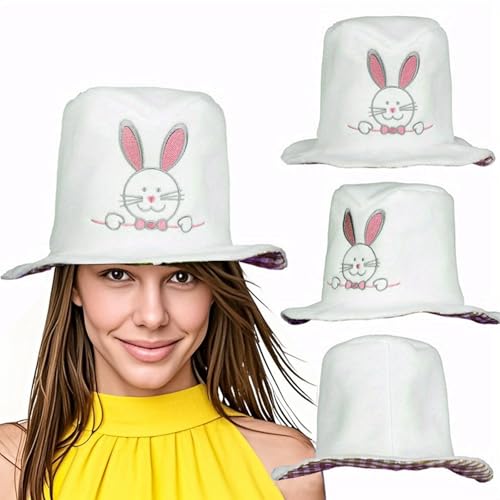 Party Zubehör Samt-Stirnband mit Schleife, Osterpartyhut, Karnevalskostüm-Zubehör für Frauen und Mädchen (verstellbare Feiertagsdekoration) (A, 28cm) von Fycakly