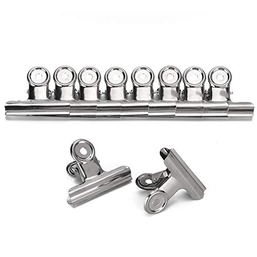 10 Stück Bulldog Clips, 65mm Edelstahl Binder Clips Büroklammern für Fotos, Rechnung, Dokument, Preisschild von Fydun
